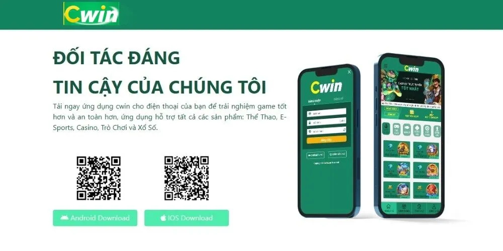 Cách tải app Cwin đơn giản cho iOS và Android