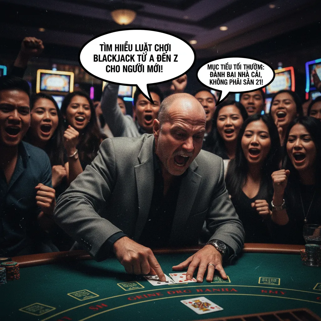 Các lựa chọn của người chơi trong Blackjack: Rút, Dằn, Cược Gấp Đôi, Tách Bài